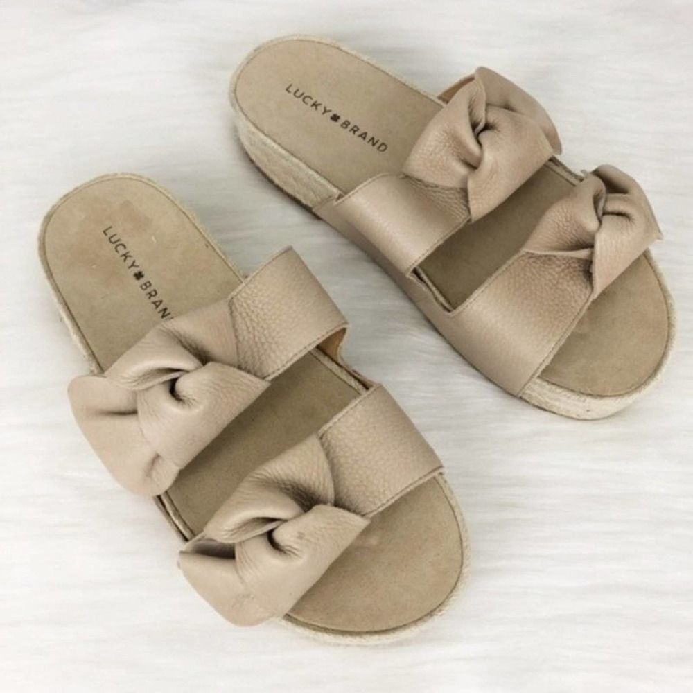 LUCKY
BRAND Izbremma Leather Espadrille Wedge - Picture 2 of 8